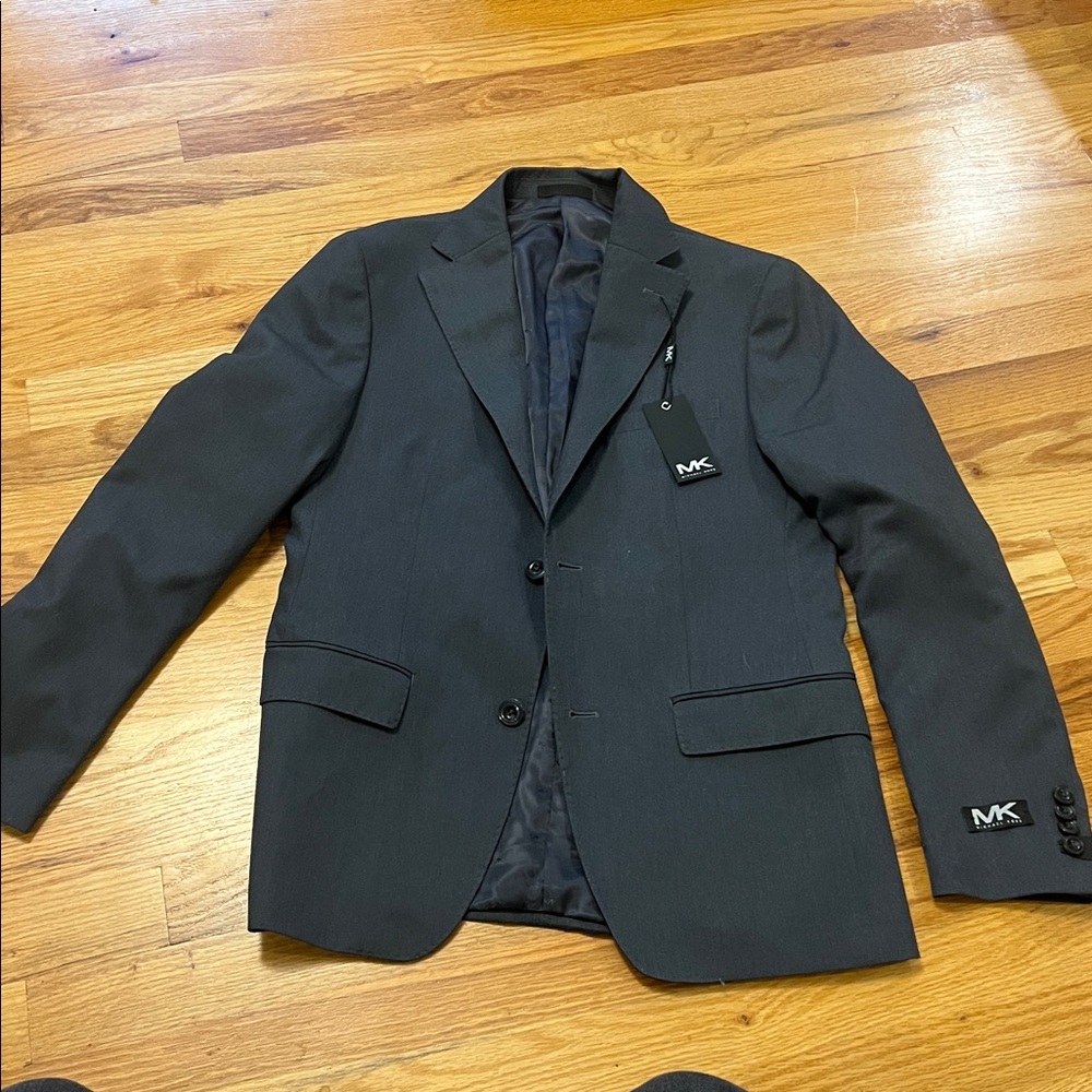 Michael Kors Charcoal grey Blazer with Button Detail